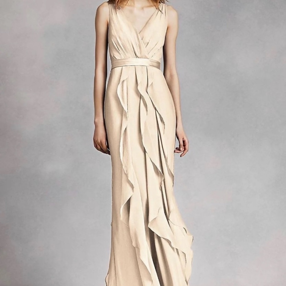Champagne bridesmaid dress size 12